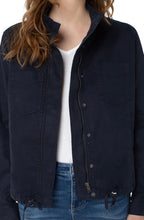Load image into Gallery viewer, Liverpool Cinch Waist Jacket with Patch Pockets