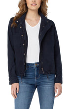 Load image into Gallery viewer, Liverpool Cinch Waist Jacket with Patch Pockets