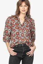 Load image into Gallery viewer, Lilla P Shirred Sleeve Buttondown