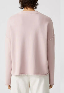Eileen Fisher Crewneck Boxy Organic Cotton Sweatshirt