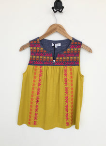 THML Embroidered Sleeveless Top