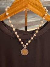Load image into Gallery viewer, Missy Broeker Freshwater Pearl Necklace with Canadian Coin

