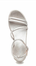 Load image into Gallery viewer, J/Slides Gold Metallic Leather Sandal
