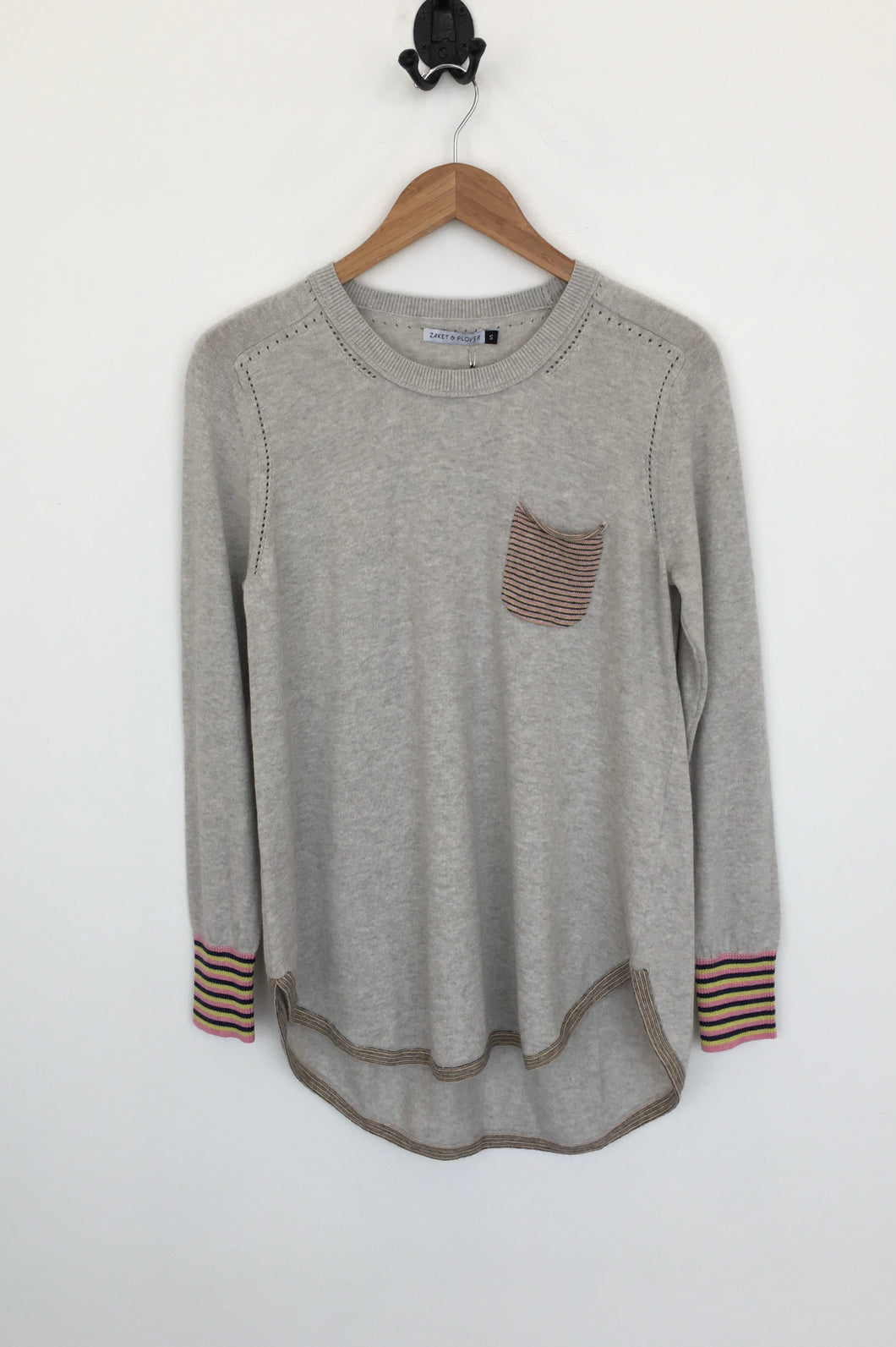 Zaket & Plover Stripe Pocket Sweater