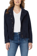 Load image into Gallery viewer, Liverpool Cinch Waist Jacket with Patch Pockets
