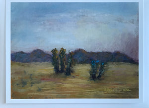 "Albuquerque Afternoon" from an original pastel by Barb Brand Drake, 2018