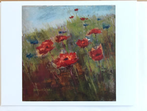 "Greek Poppies" from and original pastel by Barb Brand Drake , 2017